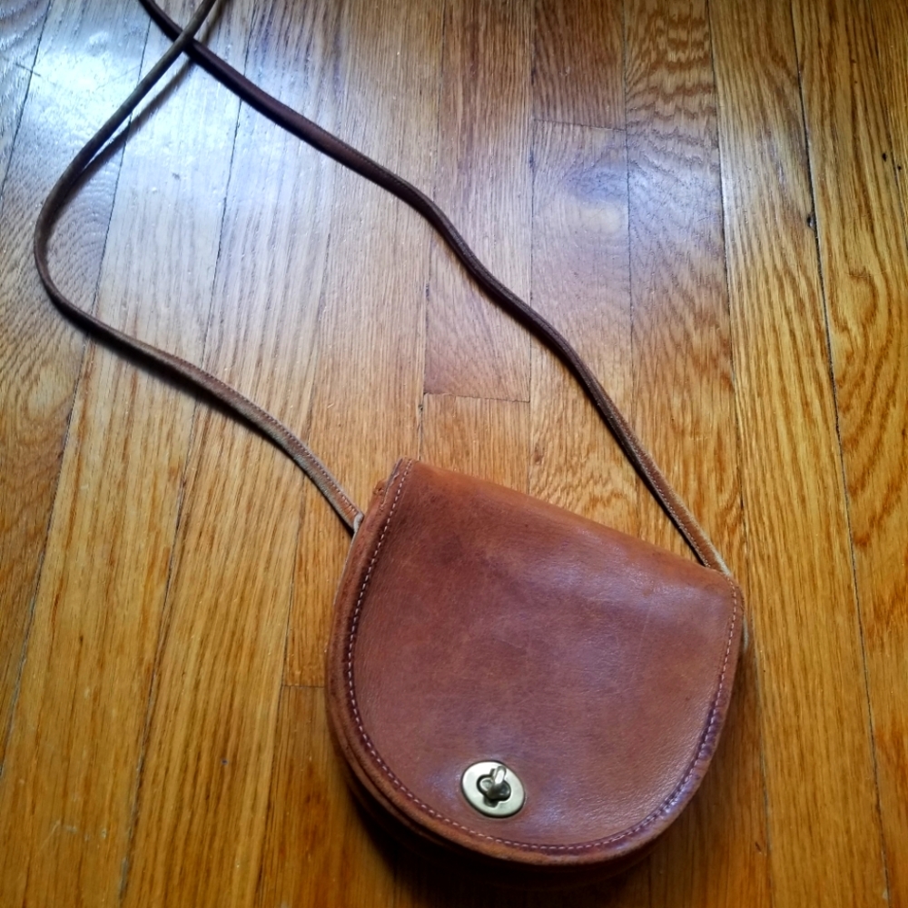 Authentic Vintage Coach leather crossbody bag